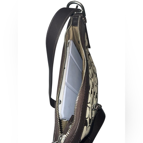 Coach Signature Canvas Crossbody Bag with Leather Trim (2008) - Picture 8 of 8